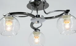 Sklep Kaja Uniwersalna, srebrna lampa sufitowa 8912/3 9BC CLEO | Kaja Oświetlenie Cheap