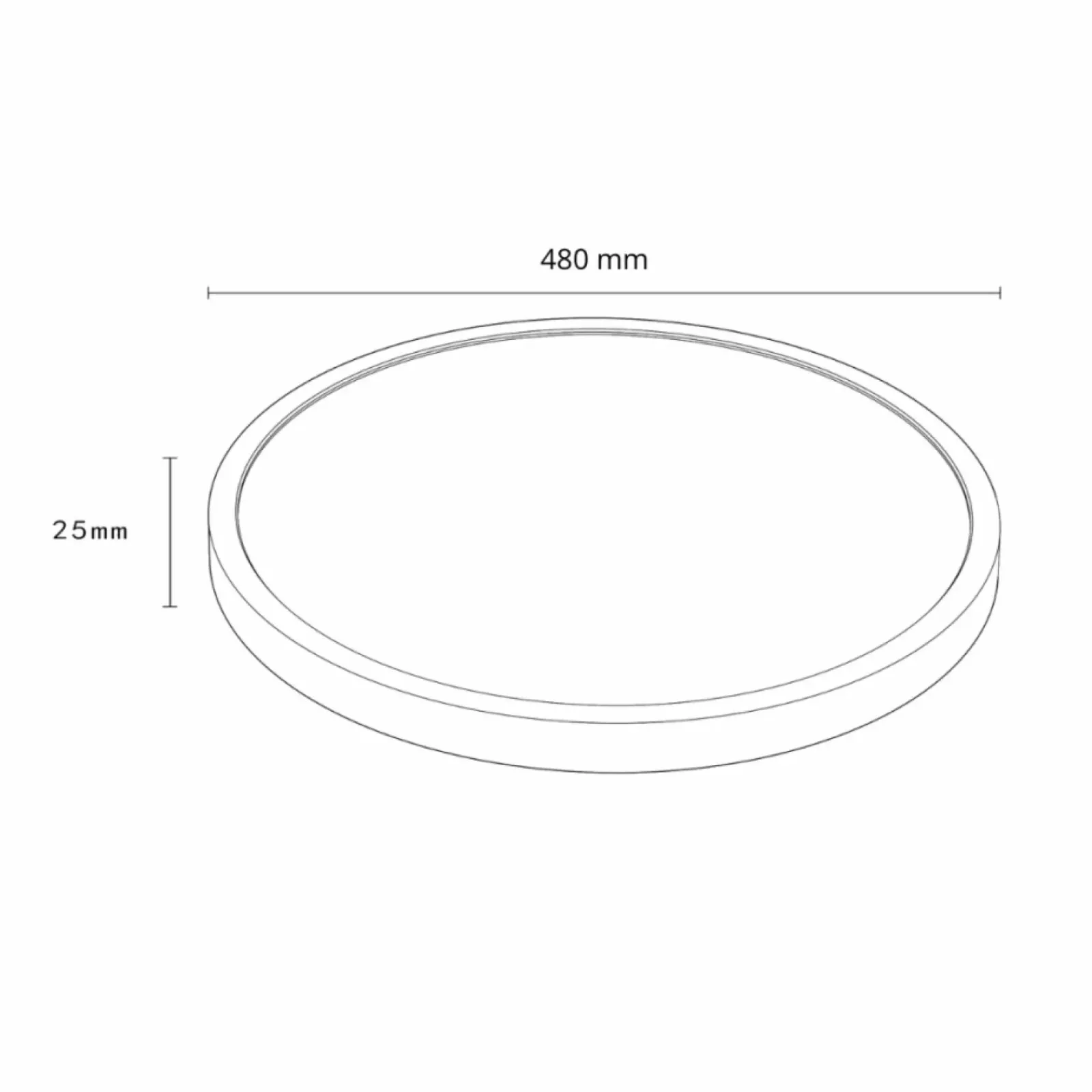 Sklep Kaja Uniwersalny plafon LED ⌀48cm LP-2505/1C-48 BK CALIFORNIA | Kaja* Lampy Led|Plafony Nowoczesne
