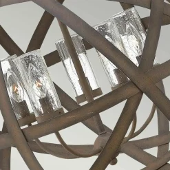 Sklep Kaja Vintage lampa wisząca, ze szkłem HK-CARSON-5P z serii CARSON vintageżelazo Online