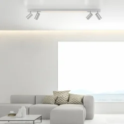 Sklep Kaja Świecąca listwa LED z reflektorami na pilot 6121-95 z serii PURE-LINES szary Hot