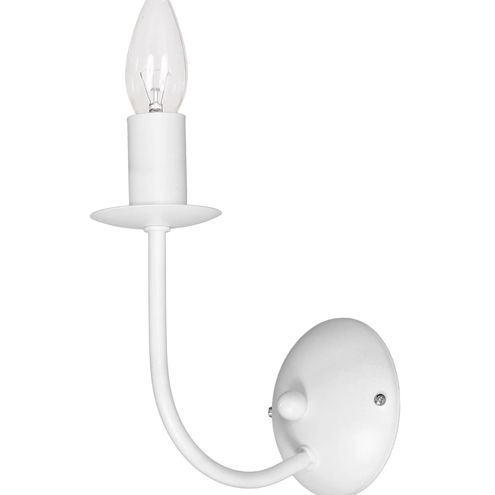 Sklep Kaja Świecznikowa, biała lampa ścienna do sypialni LX 5130 GLOBE | Kaja* Kinkiety Tradycyjne