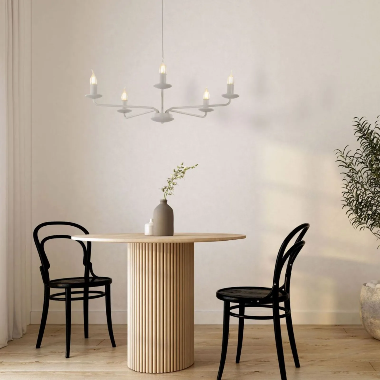Sklep Kaja Świecznikowa lampa wisząca do salonu TK 10253 LIMAL BEIGE | Kaja* Randole Tradycyjne