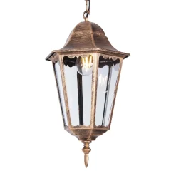 Sklep Kaja Wisząca lampa zewnętrzna na taras K-5006H CZ/ZŁ LOZANA | Kaja* Lampy Ogrodowe Wiszące