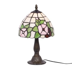 Sklep Kaja Witrażowa, nietuzinkowa lampka stołowa K-G08529 TECO | Kaja* Lampki Stołowe Retro