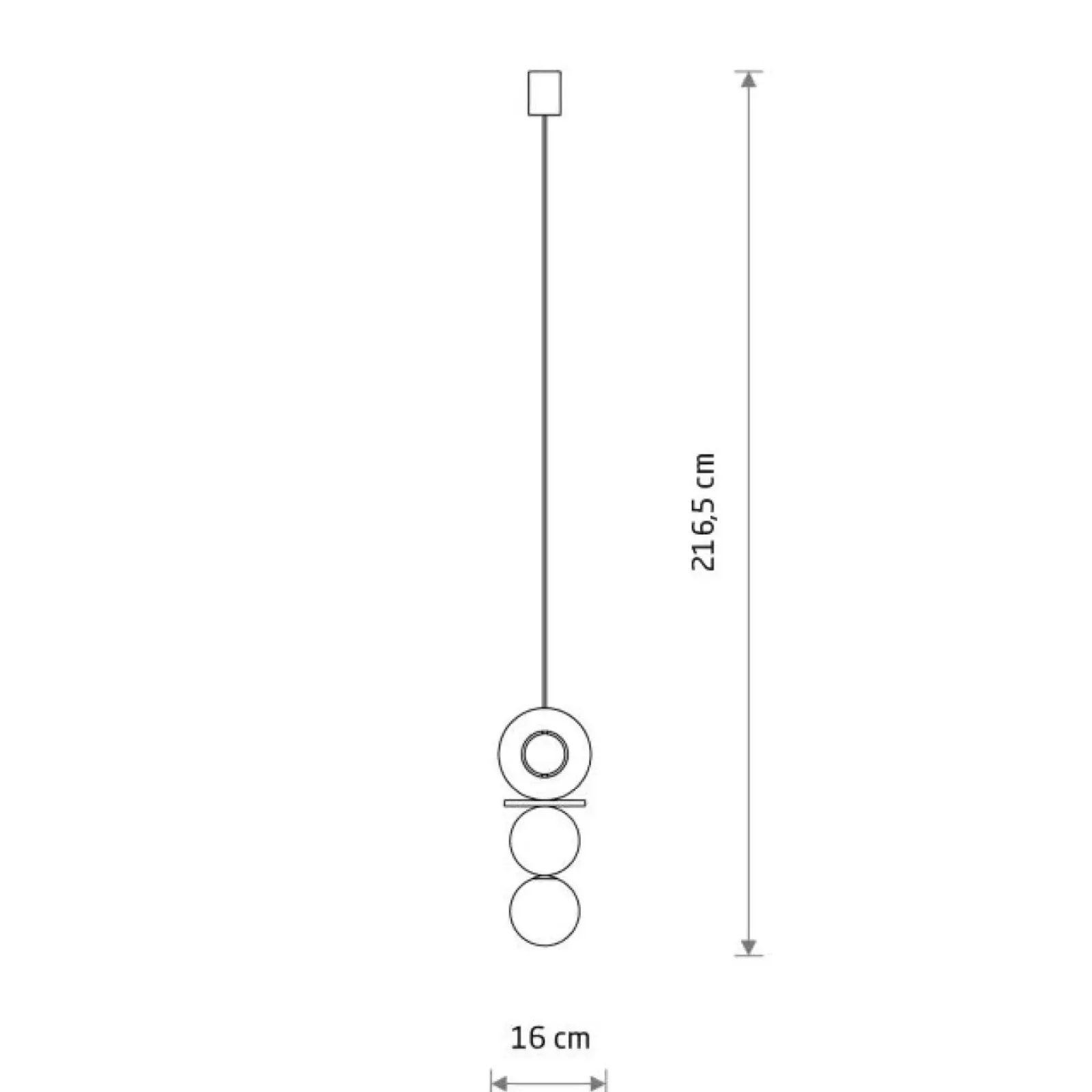 Sklep Kaja Wąska lampa wisząca z gwintem G9 11173 DROPS | Kaja Oświetlenie Fashion