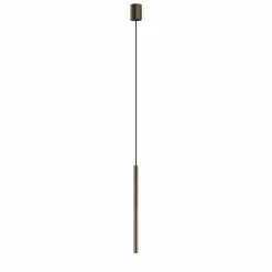 Sklep Kaja Wąska tubka wisząca na regulowanym przewodzie 49cm 10451 LASER | Kaja satynowyczekoladowy Sale