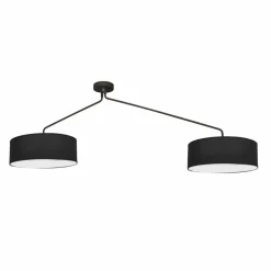 Sklep Kaja Wyjątkowa, czarna lampa sufitowa z abażurami 7950 | Kaja Oświetlenie czarny Flash Sale