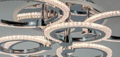 Sklep Kaja Wyjątkowa lampa sufitowa, oświetlenie ledowe DRS2032/6 z serii RING chrom Best