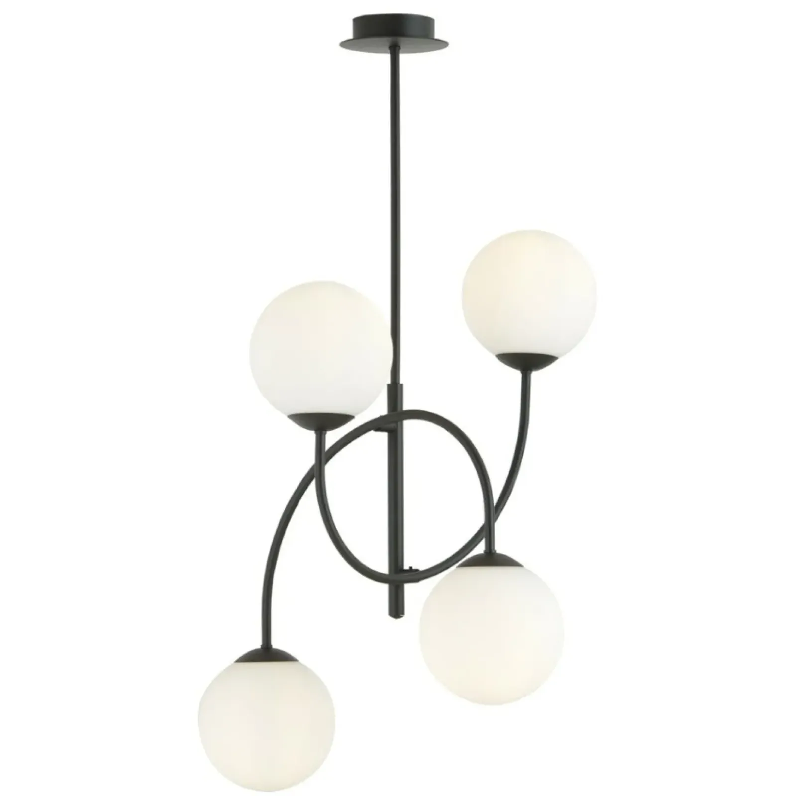 Sklep Kaja Wyjątkowa lampa wisząca w czarno-białym kolorze 1288/4B z serii ARCHI Discount