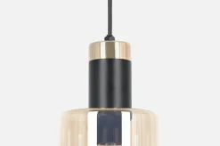 Sklep Kaja Wyjątkowa lampa wisząca z bursztynowym kloszem K-5255 z serii ALTO Outlet