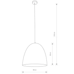Sklep Kaja Wyjątkowa lampa wisząca z czarno-złotym kloszem 9022 | Kaja czarny Discount
