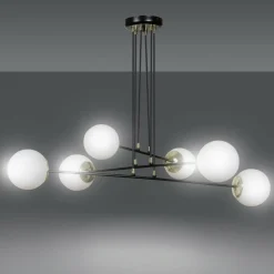 Sklep Kaja Wyjątkowa lampa wisząca z kulistymi kloszami 966/6 | Kaja Oświetlenie Discount