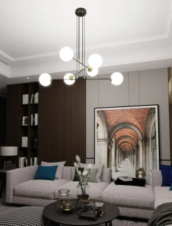 Sklep Kaja Wyjątkowa lampa wisząca z kulistymi kloszami 966/6 | Kaja Oświetlenie Discount