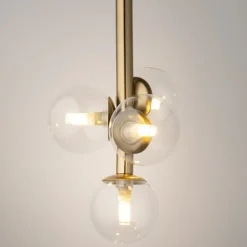 Sklep Kaja Wyjątkowa, złota lampa sufitowa z kloszami SIG 40853 z serii PERLA LUX Outlet
