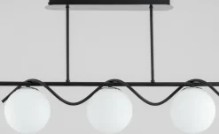 Sklep Kaja Wyjątkowa, złota lampa wisząca z kulistymi kloszami AL 63090 | Kaja Shop