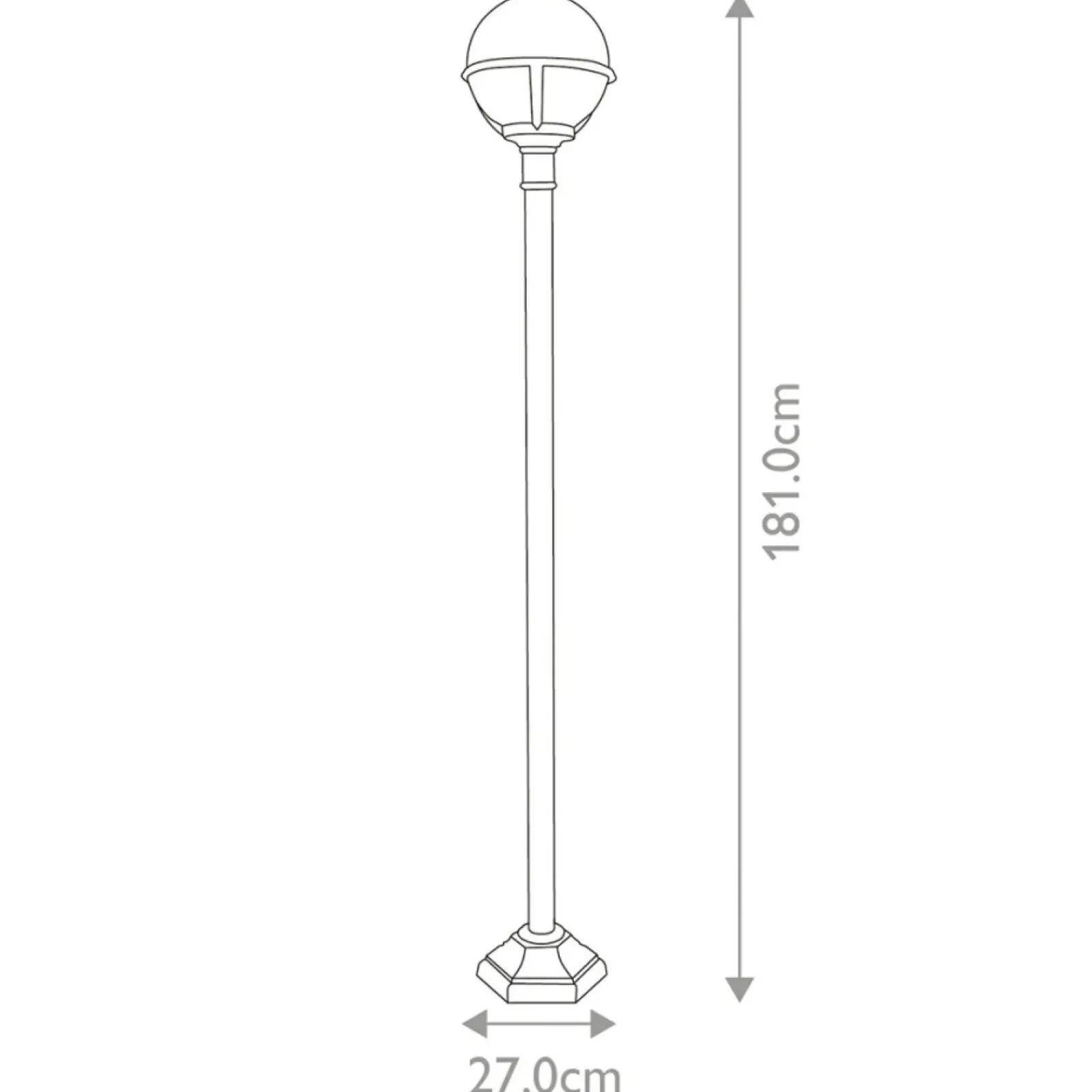 Sklep Kaja Wysoka lampa ogrodowa, czarna GLENBEIGH-POST z serii GLENBEIGH* Lampy Ogrodowe Stojące