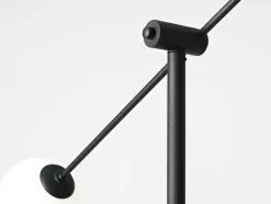 Sklep Kaja Wysoka lampa podłogowa czarna z kloszami 1081A1 OHIO | Kaja* Tradycyjne Lampy Podłogowe