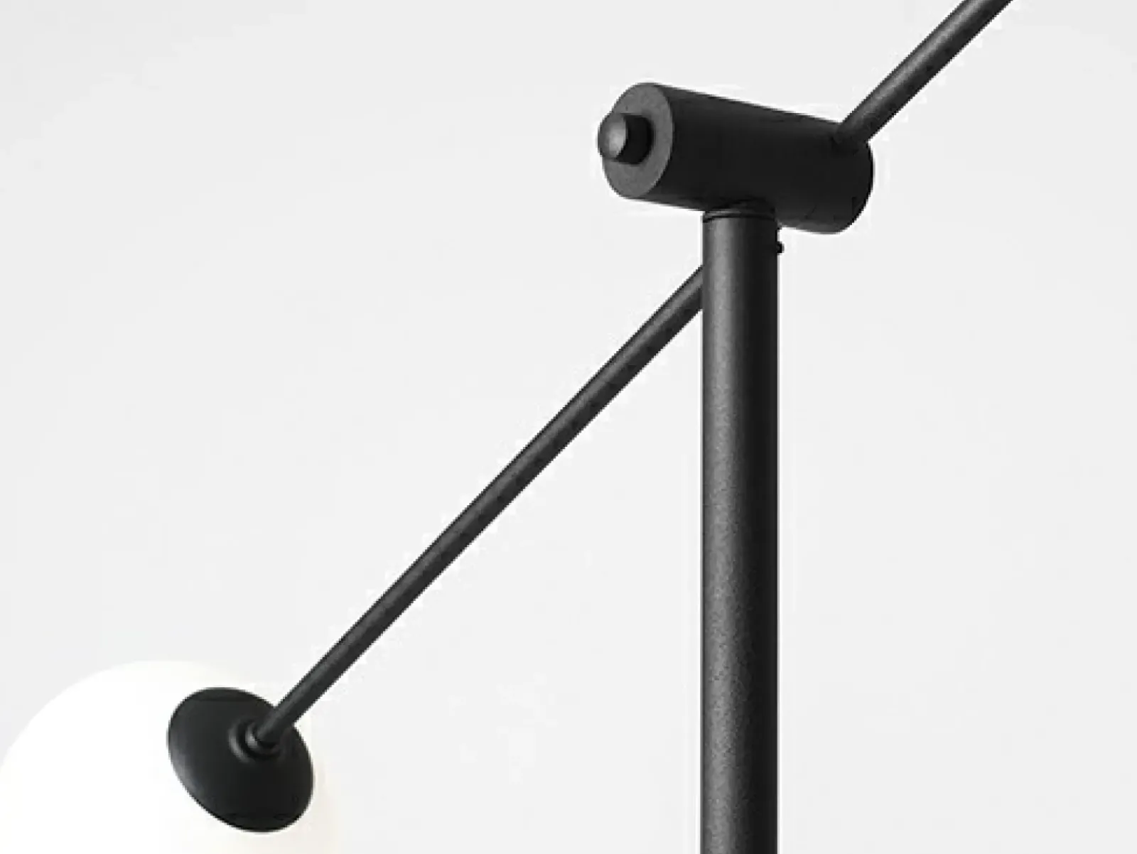 Sklep Kaja Wysoka lampa podłogowa czarna z kloszami 1081A1 OHIO | Kaja* Tradycyjne Lampy Podłogowe