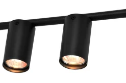 Sklep Kaja Wyszukana lampa sufitowa na pięć żarówek i kwiatka K-4757 z serii ROCCO czarny Outlet