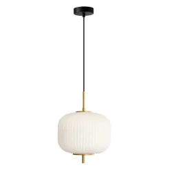 Sklep Kaja Wyszukana lampa wisząca z kloszem PND-28798A-1-GD-WH z serii OLMETO Cheap