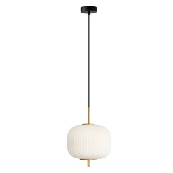 Sklep Kaja Wyszukana lampa wisząca z kloszem PND-28798A-1-GD-WH z serii OLMETO Cheap