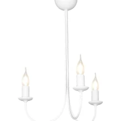 Sklep Kaja Żyrandol biały świecznik do salonu 831E 3-PŁ FEB WHITE | Kaja Zadzwońporabattel.783200183(8-16)/mailsklep@kaja.com.pl Best Sale