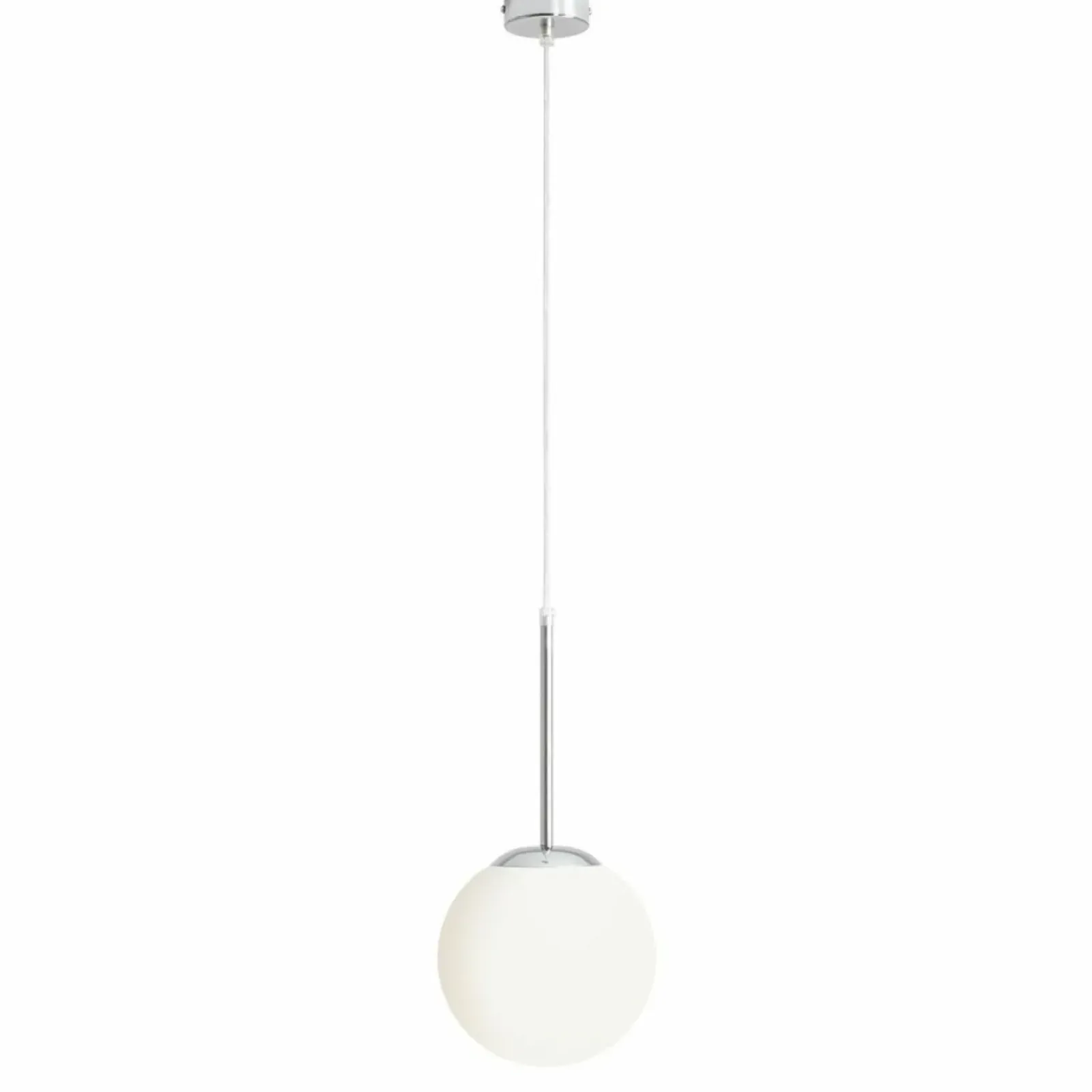 Sklep Kaja Żyrandol chromowany z mlecznym kloszem 1087XS4 BOSSO | Kaja Zadzwońporabattel.783200183(8-16)/mailsklep@kaja.com.pl Shop