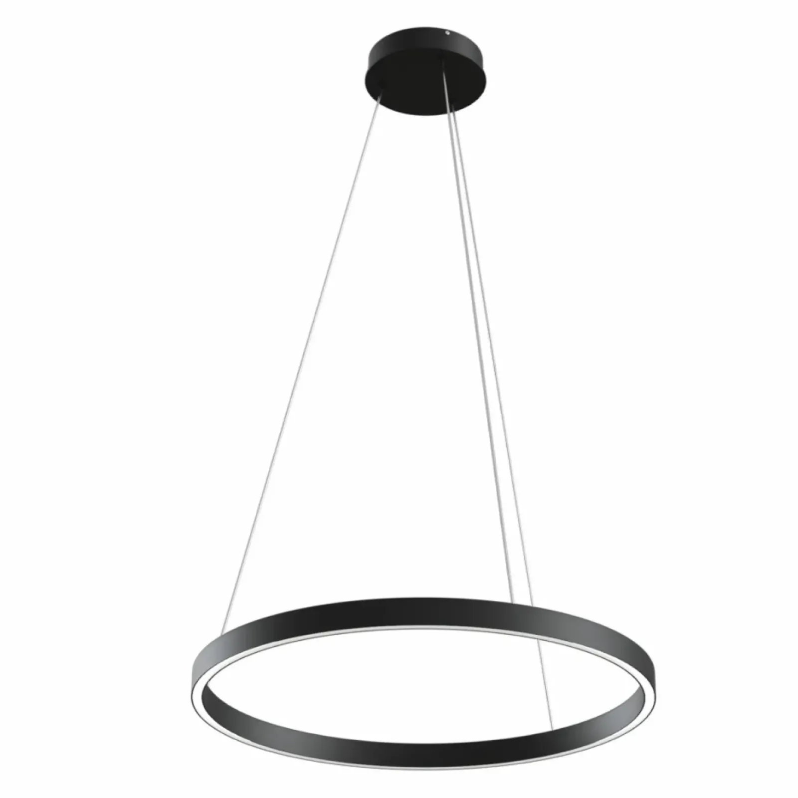 Sklep Kaja Żyrandol czarna obręcz LED ⌀60cm MOD058PL-L32B4K RIM | Kaja Sale