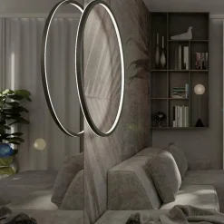 Sklep Kaja Żyrandol do łazienki LED 3000K LP-999/1P S BK MIRROR | Kaja Clearance