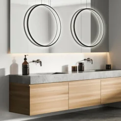 Sklep Kaja Żyrandol do łazienki LED 3000K LP-999/1P S BK MIRROR | Kaja Clearance