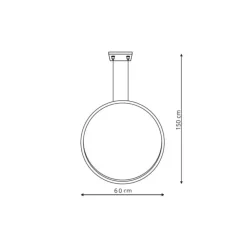 Sklep Kaja Żyrandol do łazienki LED 3000K LP-999/1P S BK MIRROR | Kaja Clearance