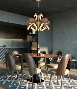 Sklep Kaja Żyrandol glamour LED w ramionach 35-33918 AMBROSIA | Kaja Oświetlenie* Randole Tradycyjne
