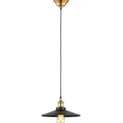 Sklep Kaja Żyrandol industrialny zwis MDM-3458/1M BK+GD VERDA | Kaja Oświetlenie Store