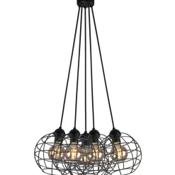 Sklep Kaja Żyrandol K-3942 z serii BASKET BLACK Fashion