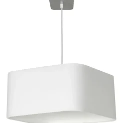 Sklep Kaja Żyrandol z białym, kwadratowym abażurem ML6362 NAPOLI | Kaja Store