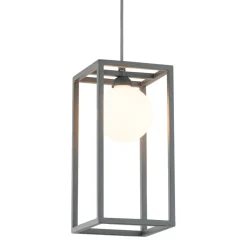 Sklep Kaja Żyrandol z geometryczną ramką MD-BR4367-D1 GR DAISY | Kaja Oświetlenie szary Shop