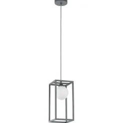 Sklep Kaja Żyrandol z geometryczną ramką MD-BR4367-D1 GR DAISY | Kaja Oświetlenie szary Shop