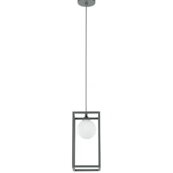 Sklep Kaja Żyrandol z geometryczną ramką MD-BR4367-D1 GR DAISY | Kaja Oświetlenie szary Shop