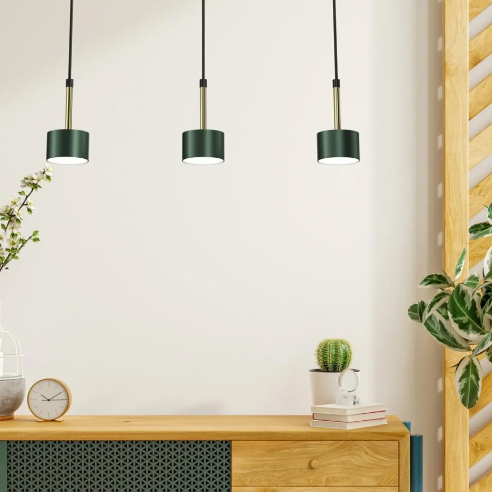 Sklep Kaja Zielona lampa ze złotymi elementami MLP7767 z serii ARENA | Kaja Oświetlenie Cheap