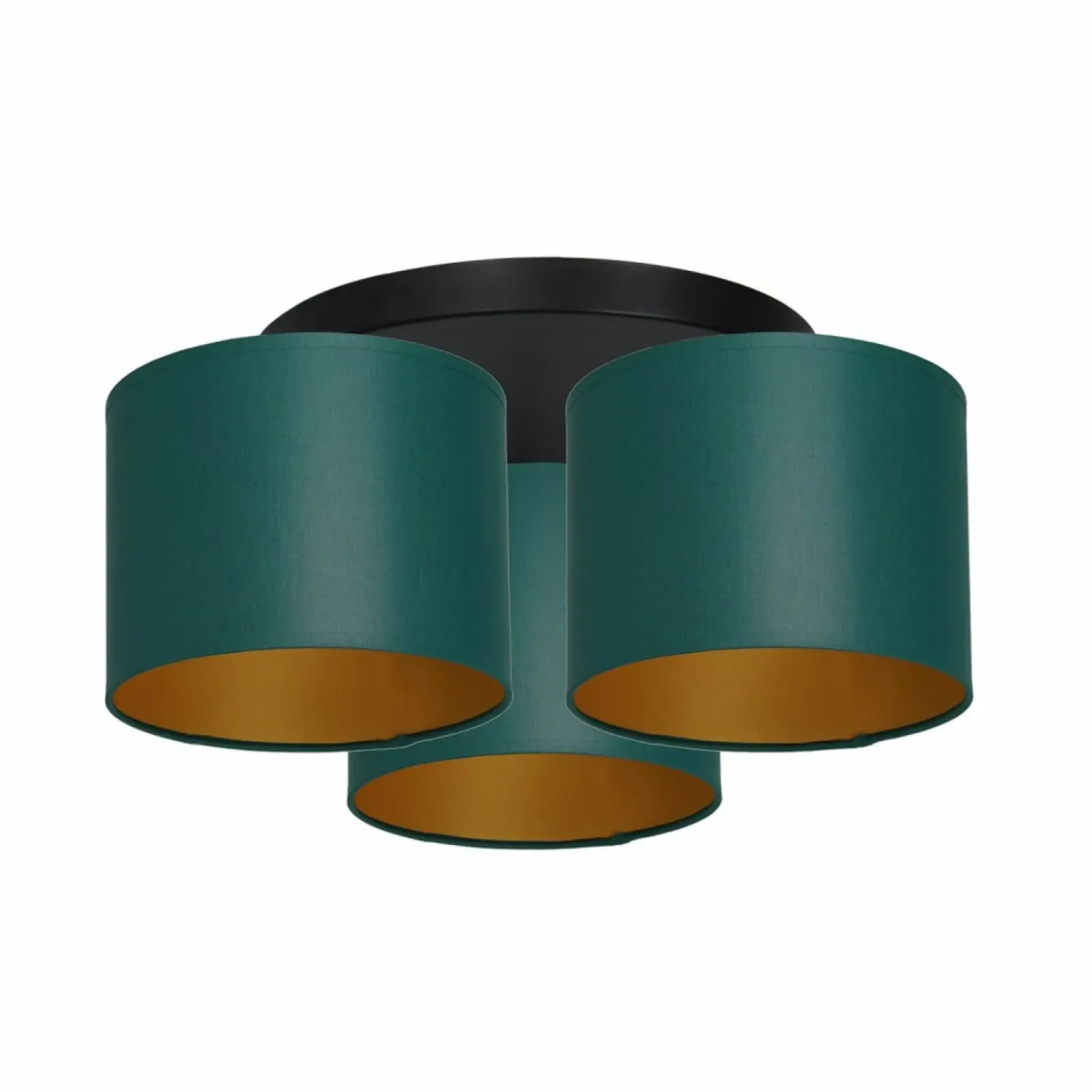 Sklep Kaja Zielono-złota lampa sufitowa, trzy abażury LX 3545 z serii ARDEN Fashion