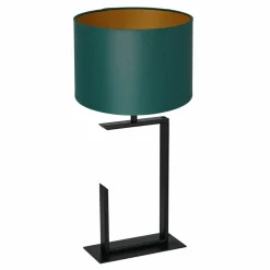 Sklep Kaja Zielono-złota lampka stołowa, do gabinetu LX 3419 z serii TABLE LAMPS* Tradycyjne Lampki Stołowe|Lampki Stołowe Z Abażurem