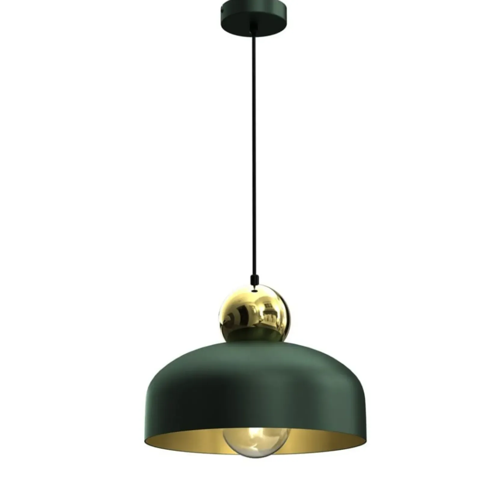 Sklep Kaja Zielono-złota, metalowa lampa wisząca MLP7694 z serii HARALD | Kaja Oświetlenie Shop