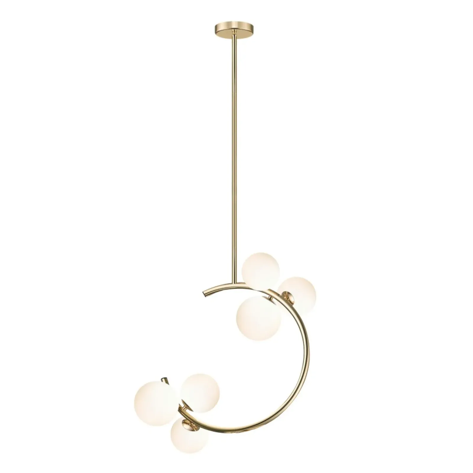 Sklep Kaja Złota lampa na sztywnym zwisie P0454-06Q-F7AA MOLECULE | Kaja Shop