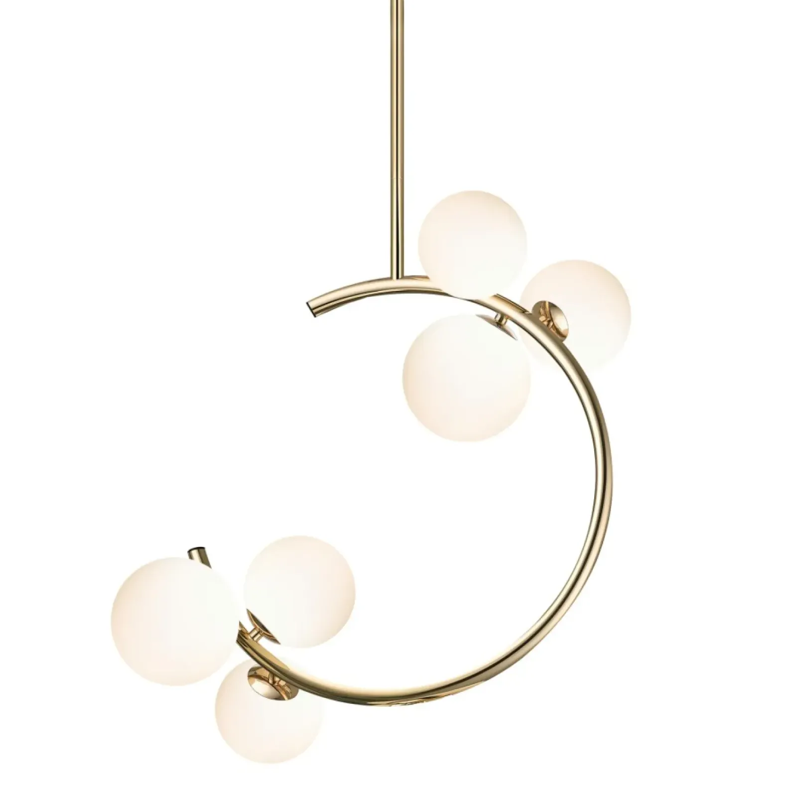 Sklep Kaja Złota lampa na sztywnym zwisie P0454-06Q-F7AA MOLECULE | Kaja Shop