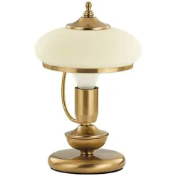 Sklep Kaja Złota lampa nocna w stylu retro, owalny klosz AL 10908 | Kaja* Tradycyjne Lampki Stołowe