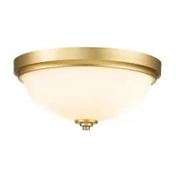 Sklep Kaja Złota lampa, półkolisty plafon FE-MALIBU-F-BATH-BB z serii MALIBU* Plafony Klasyczne