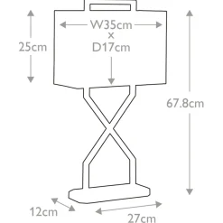 Sklep Kaja Złota lampa stołowa z abażurem CROSS-TL-IVORY z serii CROSS* Lampki Stołowe Z Abażurem|Tradycyjne Lampki Stołowe