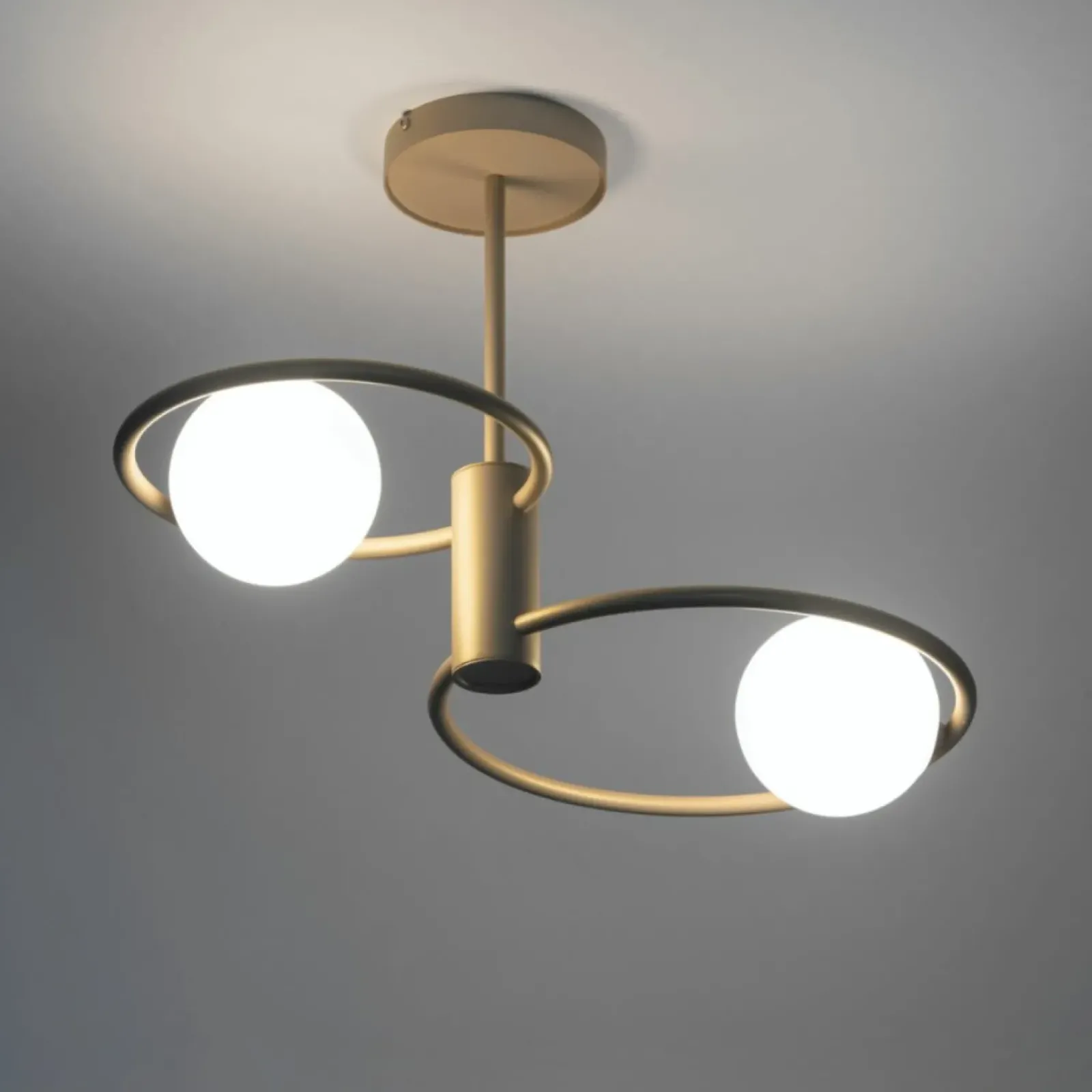 Sklep Kaja Złota lampa sufitowa do eleganckiej sypialni SIG 33464 z serii AQUA Clearance