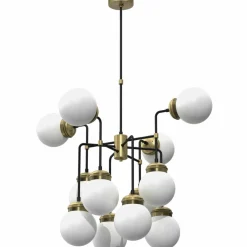 Sklep Kaja Złota lampa sufitowa, okazała, na 12 żarówek LX 6795 z serii HYDRO Fashion