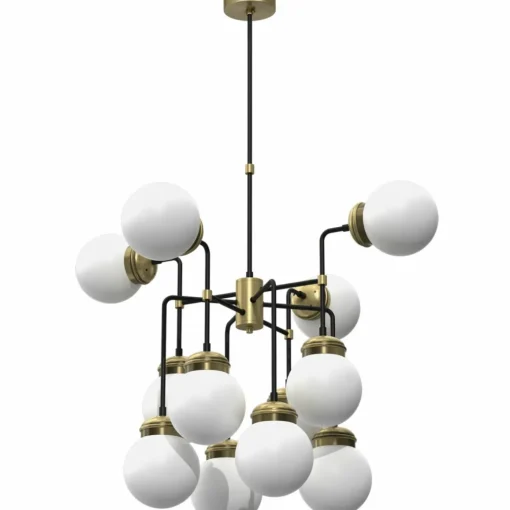Sklep Kaja Złota lampa sufitowa, okazała, na 12 żarówek LX 6795 z serii HYDRO Fashion